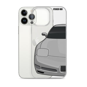 Silver C5 Corvette Z06 - iPhone Case