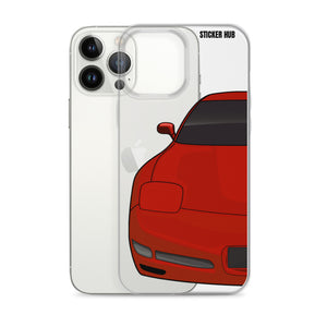 Torch Red C5 Corvette Z06 - iPhone Case