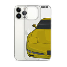 Load image into Gallery viewer, Millennium Yellow C5 Corvette Z06 - iPhone Case