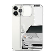 Load image into Gallery viewer, Silver C6 Corvette - iPhone Case