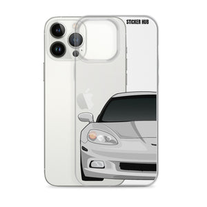 Silver C6 Corvette - iPhone Case