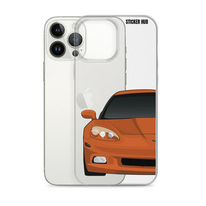 Sunset Orange C6 Corvette - iPhone Case