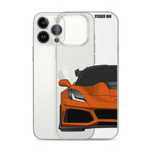 Load image into Gallery viewer, Orange C7 Corvette Zr1 - iPhone Case