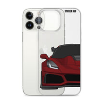 Load image into Gallery viewer, Long Beach Red C7 Corvette Zr1 - iPhone Case