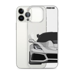 Silver C7 Corvette Zr1 - iPhone Case