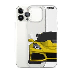 Yellow C7 Corvette Zr1 - iPhone Case