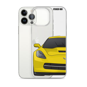 Velocity Yellow C7 Corvette Stingray - iPhone Case