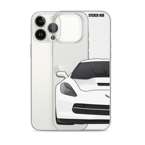 White C7 Corvette Stingray - iPhone Case