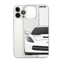 Load image into Gallery viewer, White C7 Corvette Stingray - iPhone Case