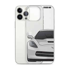 Silver C7 Corvette Stingray - iPhone Case