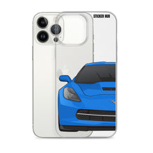 Load image into Gallery viewer, Laguna Blue C7 Corvette Stingray - iPhone Case