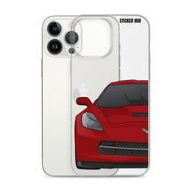 Load image into Gallery viewer, Crystal Red C7 Corvette Stingray - iPhone Case