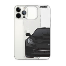 Load image into Gallery viewer, Black C7 Corvette Stingray - iPhone Case