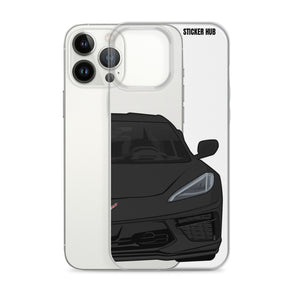 Black C8 Corvette - iPhone Case