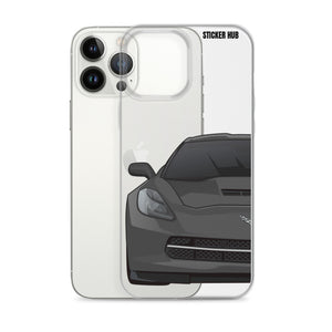 Gray C7 Corvette Stingray - iPhone Case