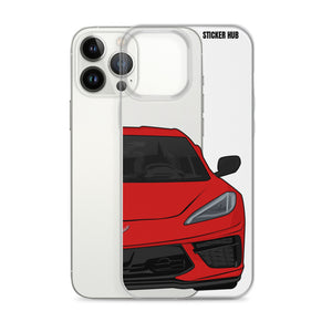 Torch Red C8 Corvette - iPhone Case