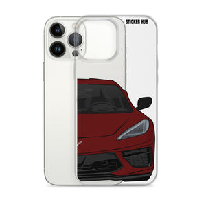 Long Beach Red C8 Corvette - iPhone Case