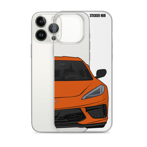 Sebring Orange C8 Corvette - iPhone Case