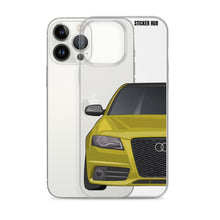 Load image into Gallery viewer, Yellow B8 Audi S4 - iPhone Case