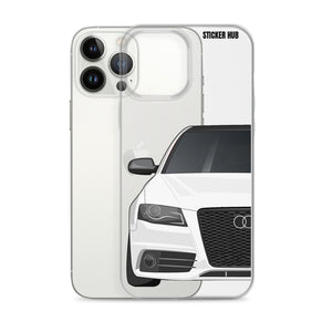 White B8 Audi S4 - iPhone Case