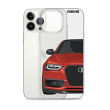 Load image into Gallery viewer, Volcano Red B8.5 Audi S4 - iPhone Case