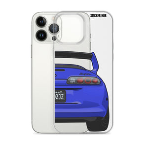 Blue Toyota Supra - iPhone Case