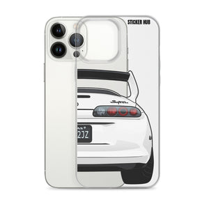 White Toyota Supra - iPhone Case