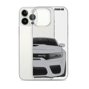 Silver Charger Hellcat (Widebody) - iPhone Case