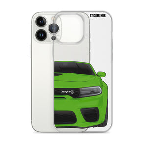 Green Charger Hellcat (Widebody) - iPhone Case