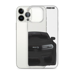 Black Charger Hellcat (Widebody) - iPhone Case