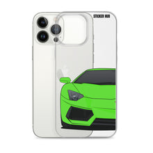 Load image into Gallery viewer, Green Lamborghini Aventadoor - iPhone Case