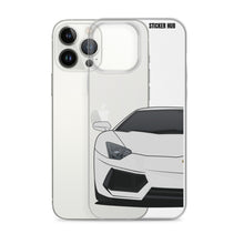 Load image into Gallery viewer, Silver Lamborghini Aventadoor - iPhone Case