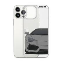 Load image into Gallery viewer, Gray Lamborghini Aventadoor - iPhone Case