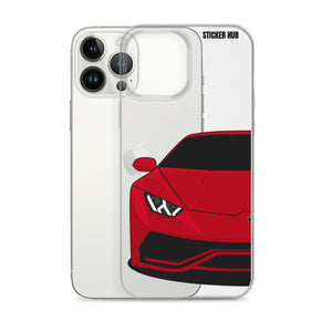 Red Lamborghini Huracan - iPhone Case