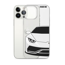 Load image into Gallery viewer, White Lamborghini Huracan - iPhone Case