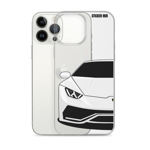 White Lamborghini Huracan - iPhone Case