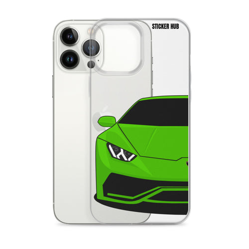 Green Lamborghini Huracan - iPhone Case