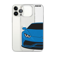 Load image into Gallery viewer, Blue Lamborghini Huracan - iPhone Case