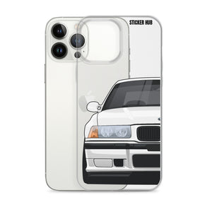 White BMW E36 - iPhone Case