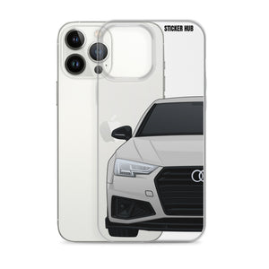 Silver B9 Audi S4 "Facelift" - iPhone Case