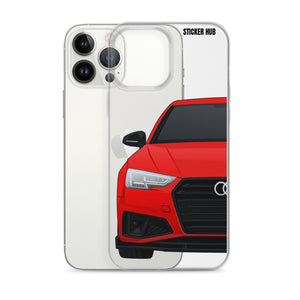 Red B9 Audi S4 "Facelift" - iPhone Case