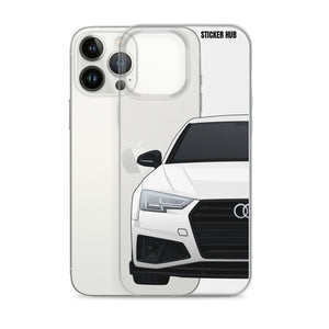 White B9 Audi S4 "Facelift" - iPhone Case