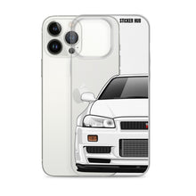 Load image into Gallery viewer, White R34 Nissan GTR - iPhone Case