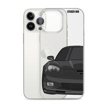 Load image into Gallery viewer, Black C6 Corvette Z06 - iPhone Case