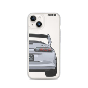 Silver Toyota Supra - iPhone Case