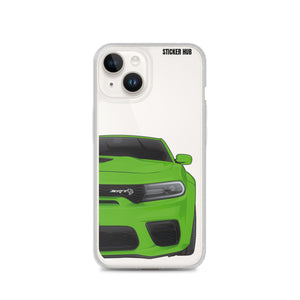 Green Charger Hellcat (Widebody) - iPhone Case