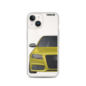 Yellow B8 Audi S4 - iPhone Case