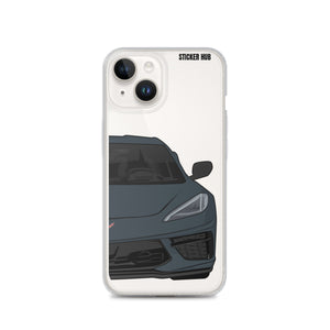 Shadow Gray C8 Corvette - iPhone Case