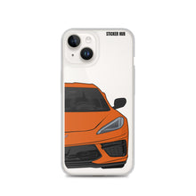 Load image into Gallery viewer, Sebring Orange C8 Corvette - iPhone Case