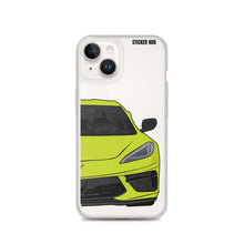 Load image into Gallery viewer, Accelerate Yellow C8 Corvette - iPhone Case